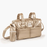 Bronze Imitation Leather Baby Bottle Holder, Wooden Bottle, Bottle Stabilizer  Minikane   