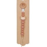 Eva Silicone Pacifier Clip - Blush  Mrs.Ertha   