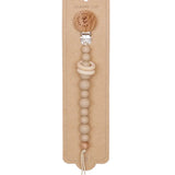 Eva Silicone Pacifier Clip - Cloud Gray  Mrs.Ertha   