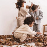 Cooper Trakies - Ivory Loungewear Set for Kids Cooper Trakies - Ivory Mrs.Ertha   