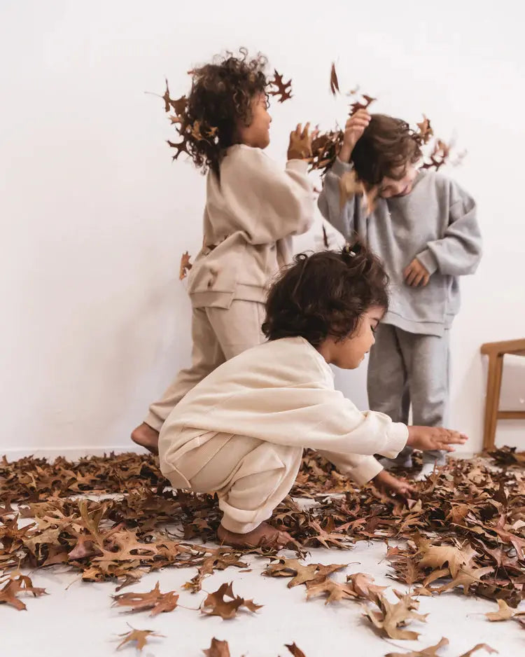 Cooper Trakies - Ivory Loungewear Set for Kids Cooper Trakies - Ivory Mrs.Ertha   