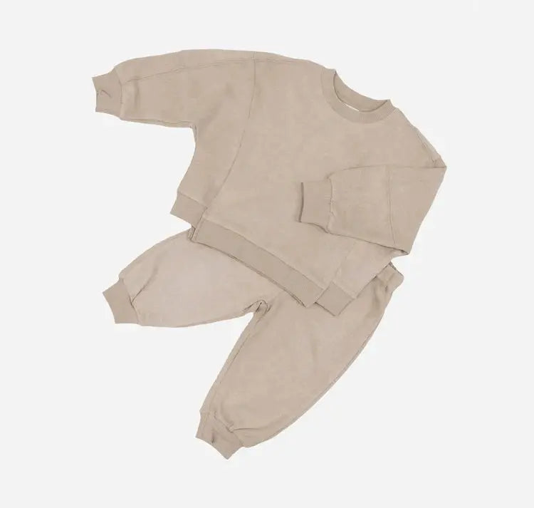 Cooper Trakies - Ivory Loungewear Set for Kids Cooper Trakies - Ivory Mrs.Ertha   