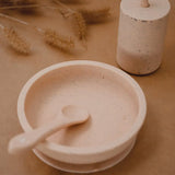 Baby Silicone Bowl - Blush SpeckleBaby Silicone Bowl - Blush Speckle, Water Repellent and Quick-Dry  Mrs.Ertha   