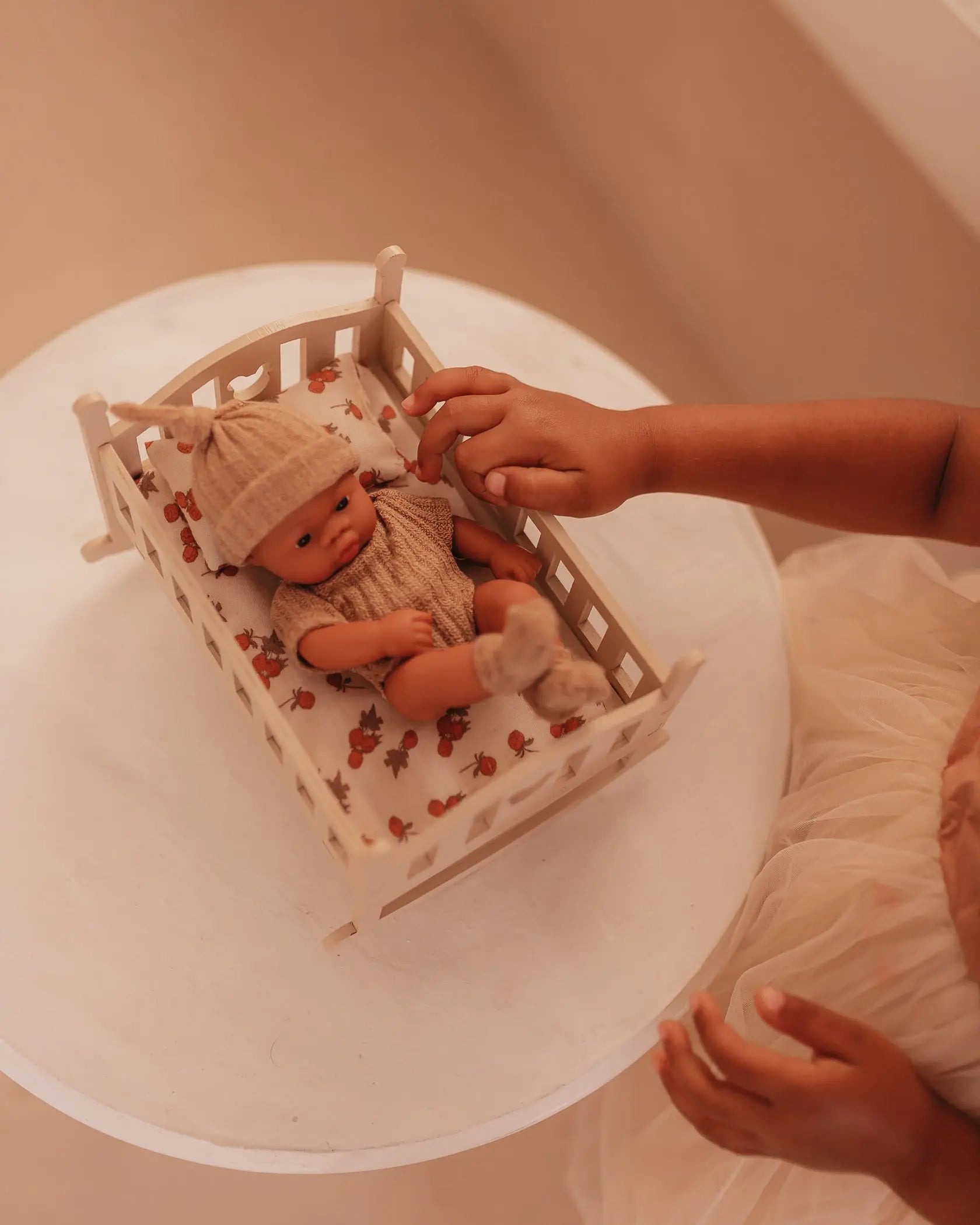 Lupitas Julie Baby Doll - 20 cm Raspberry Bunchs  Mrs.Ertha   