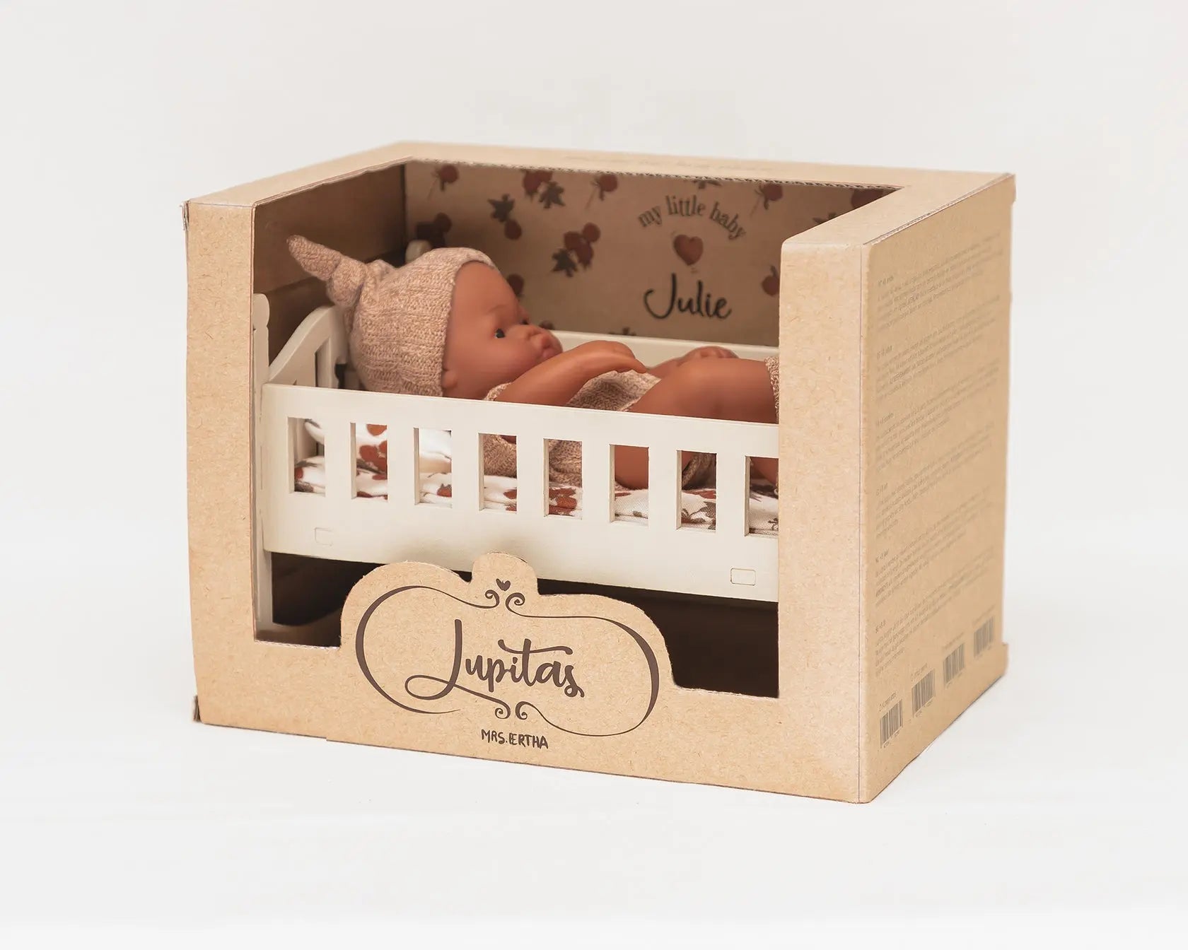 Lupitas Julie Baby Doll - 20 cm Raspberry Bunchs  Mrs.Ertha   