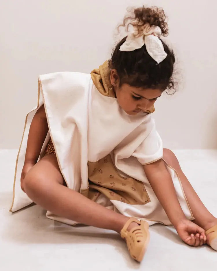 Kids Appley Print Bath and Swim Poncho Ponchies - appley theme Mrs.Ertha   