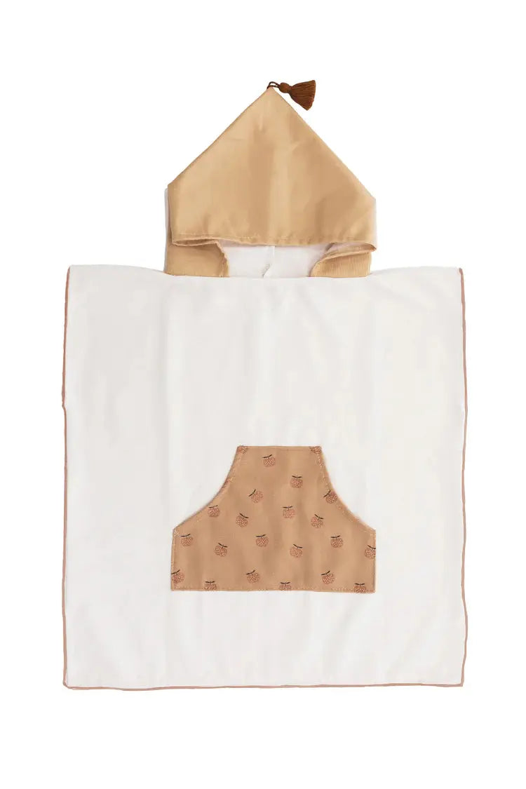 Kids Appley Print Bath and Swim Poncho Ponchies - appley theme Mrs.Ertha   