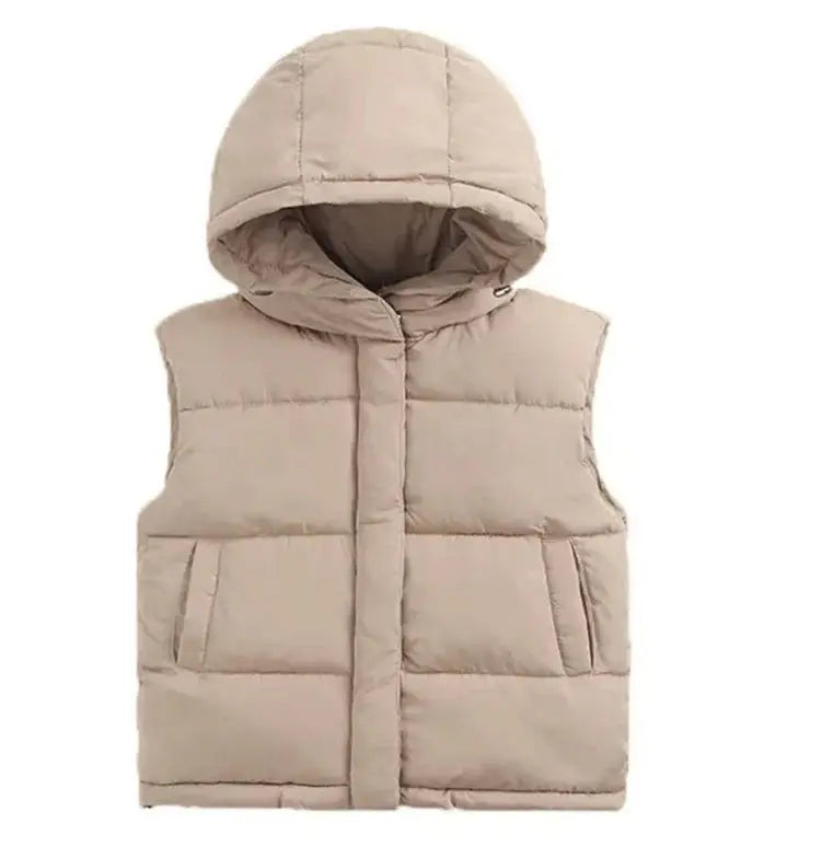 Soft Ivory Rocco Children Vest, Kids Outerwear Rocco Vest - Soft Ivory Mrs.Ertha   