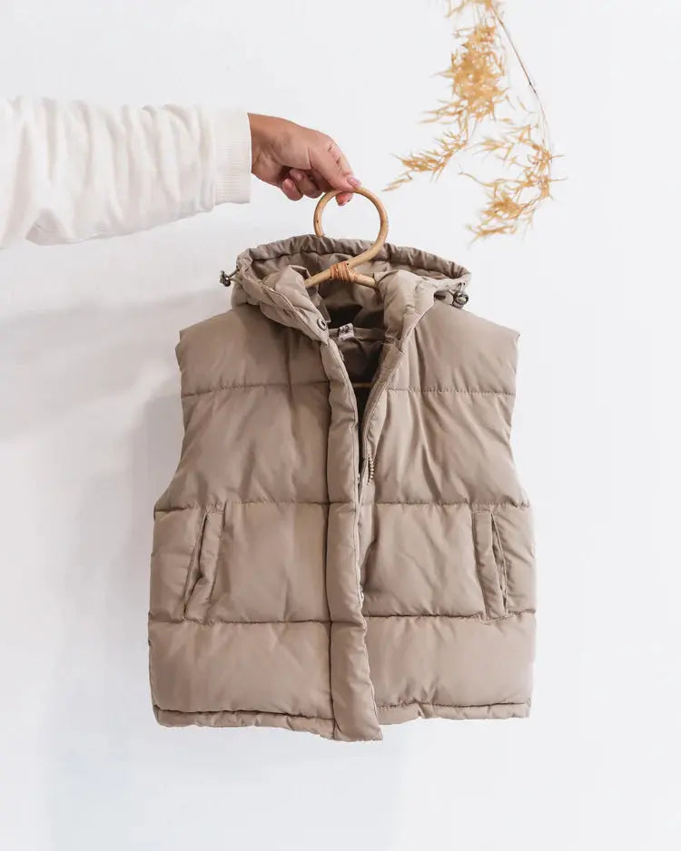 Soft Ivory Rocco Children Vest, Kids Outerwear Rocco Vest - Soft Ivory Mrs.Ertha   