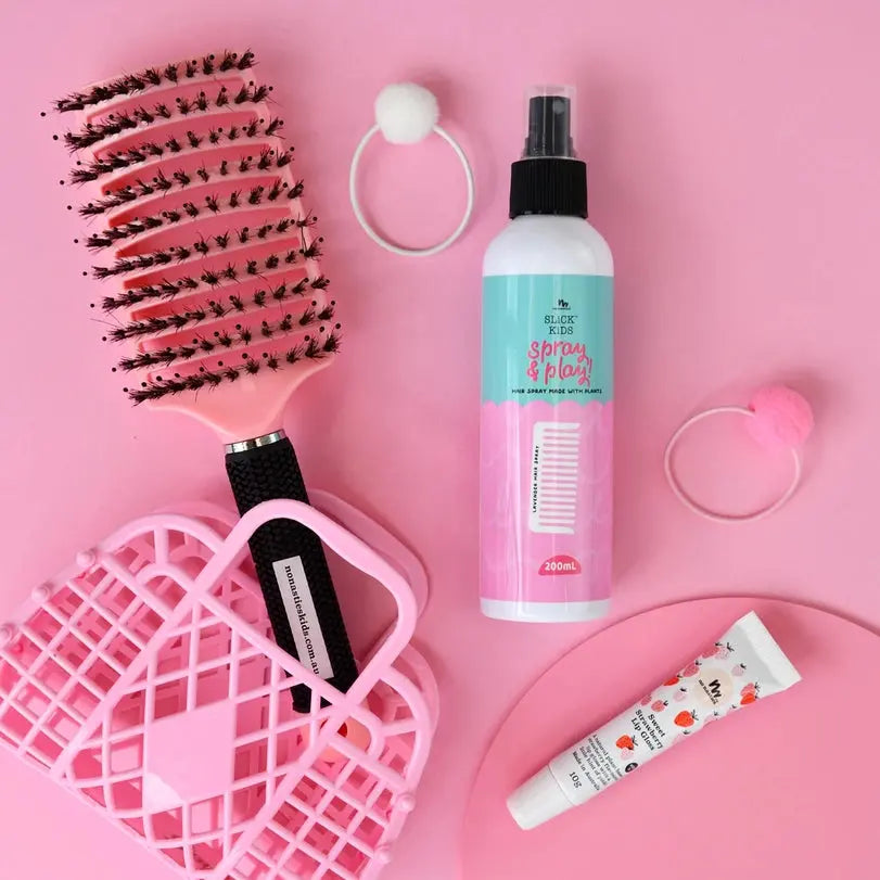 Natural Alcohol Free Kids Hair Spray in Lavender and Fresh Lime  No Nasties Kids   