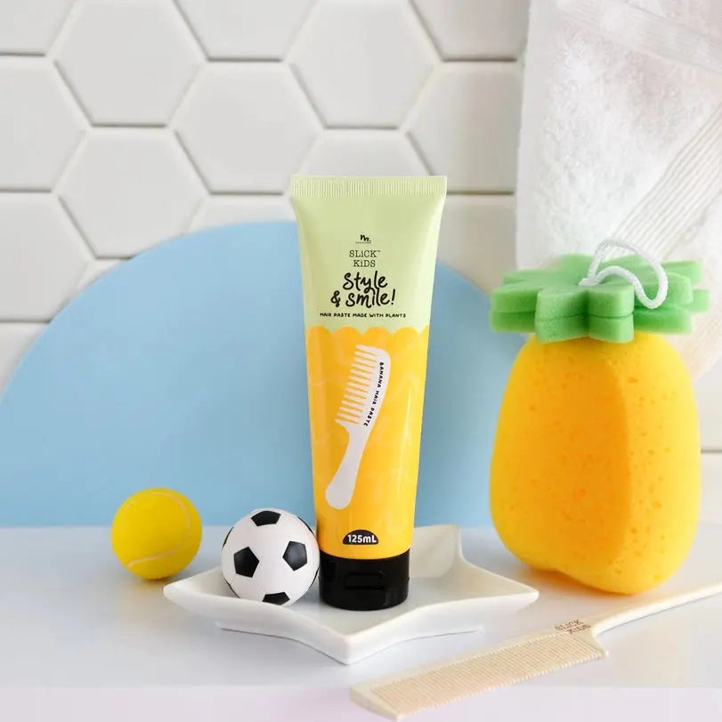 Natural Plant Based Kids Hair Paste Fresh Coconut and Zesty Lime  No Nasties Kids   