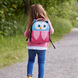 Hoot Owl Harness Toddler Backpack - Brown and Pink,Safety Harness Toddler Harness BP Dabbawalla   