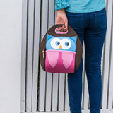 Hoot Owl Lunch Bag - Brown and Pink,Safety Harness, Kids Backpack Lunch Bag Dabbawalla   
