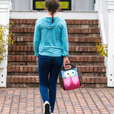 Hoot Owl Lunch Bag - Brown and Pink,Safety Harness, Kids Backpack Lunch Bag Dabbawalla   