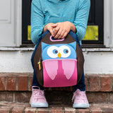 Hoot Owl Lunch Bag - Brown and Pink,Safety Harness, Kids Backpack Lunch Bag Dabbawalla   
