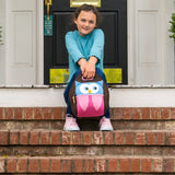Hoot Owl Lunch Bag - Brown and Pink,Safety Harness, Kids Backpack Lunch Bag Dabbawalla   