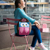 Hoot Owl Lunch Bag - Brown and Pink,Safety Harness, Kids Backpack Lunch Bag Dabbawalla   