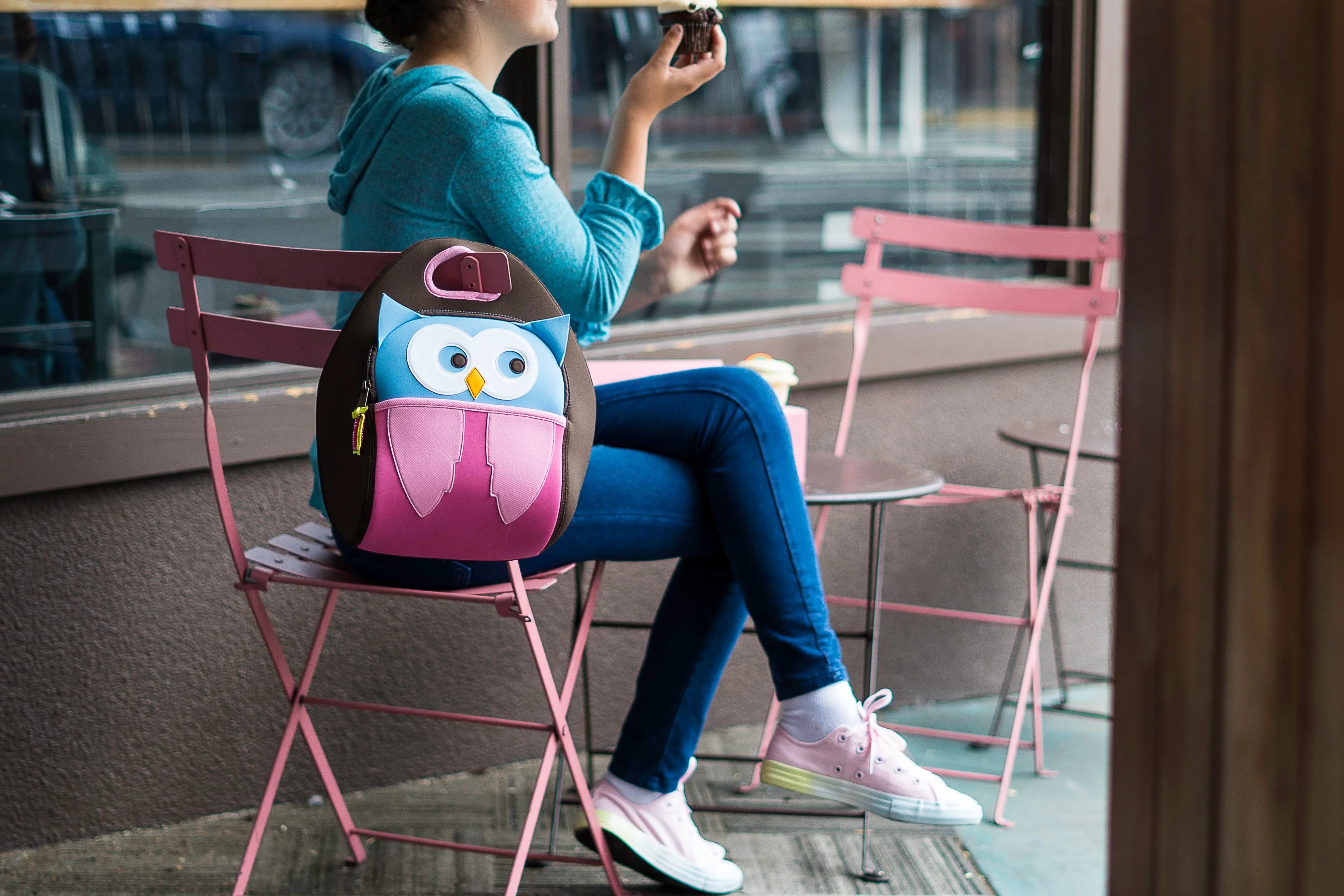 Hoot Owl Lunch Bag - Brown and Pink,Safety Harness, Kids Backpack Lunch Bag Dabbawalla   