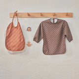 Waterproof Striped Bibs - Pack of 2 - Caramel & Mellow Bib Striped OYOY   