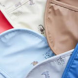 Dino Waterproof Bib 2 Pack Set - Clay and Blue  OYOY   