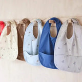 Dino waterproof Bib 2 Pack Set - Dusty Green and Caramel  OYOY   