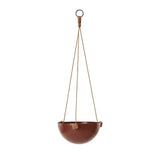 Pif Paf Puf Hanging Storage - 1 Bowl, Small - Nutmeg, Powder Coated Metal, Leather Strings, Organizer Hanging Storage OYOY   