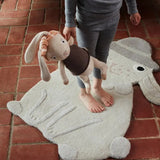Hopsi Rabbit Kids Rug Rabbit Rug OYOY   