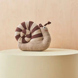 Sally Snail - Brown Plush, Family Toy, Soft Cotton, Cuddly Stuffed Animal Snail OYOY   
