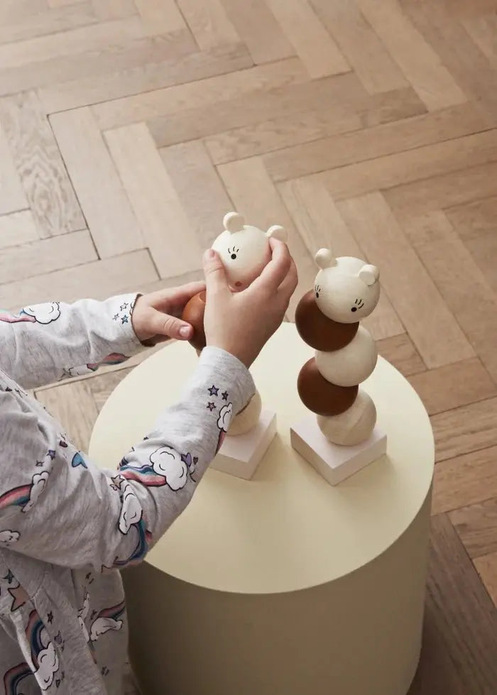 Wooden Stacking Lala - Nature, Classic and Timeless Toy, Montessori Inspired, Natural Wood Toy Wooden Stacking OYOY   