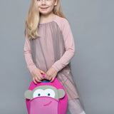Pink Monkey Lunch Bag,Safety Harness, Kids Backpack, Travel Bag Lunch Bag Dabbawalla   