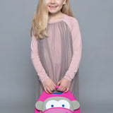 Pink Monkey Lunch Bag,Safety Harness, Kids Backpack, Travel Bag Lunch Bag Dabbawalla   