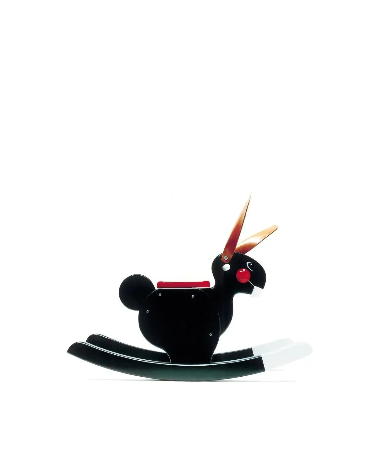 Rocker Rabbit Toy, Toddler Rocking Chair, Safe Rocking Seat, Kids Playroom Decor  Playsam Black  