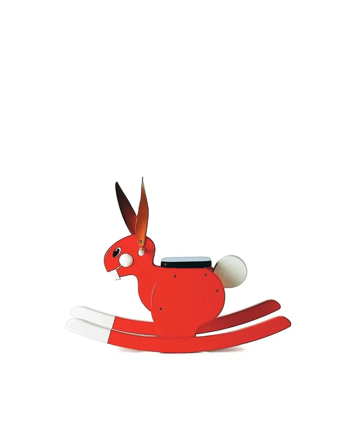 Rocker Rabbit Toy, Toddler Rocking Chair, Safe Rocking Seat, Kids Playroom Decor  Playsam Red  