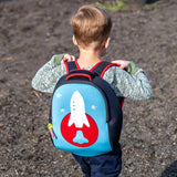 Rocket Backpack,Blue and Red, Size 3-6Y,Safety Harness, Kids Backpack Preschool Backpack Dabbawalla   
