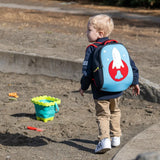 Rocket Backpack,Blue and Red, Size 3-6Y,Safety Harness, Kids Backpack Preschool Backpack Dabbawalla   