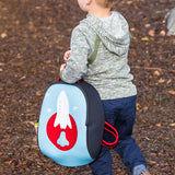 Rocket Backpack,Blue and Red, Size 3-6Y,Safety Harness, Kids Backpack Preschool Backpack Dabbawalla   