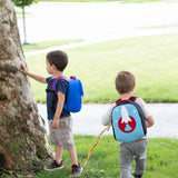 Space Rocket Harness Toddler Backpack - Blue and Red, Safety Harness Toddler Harness BP Dabbawalla   