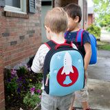Space Rocket Harness Toddler Backpack - Blue and Red, Safety Harness Toddler Harness BP Dabbawalla   