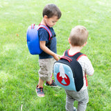Space Rocket Harness Toddler Backpack - Blue and Red, Safety Harness Toddler Harness BP Dabbawalla   