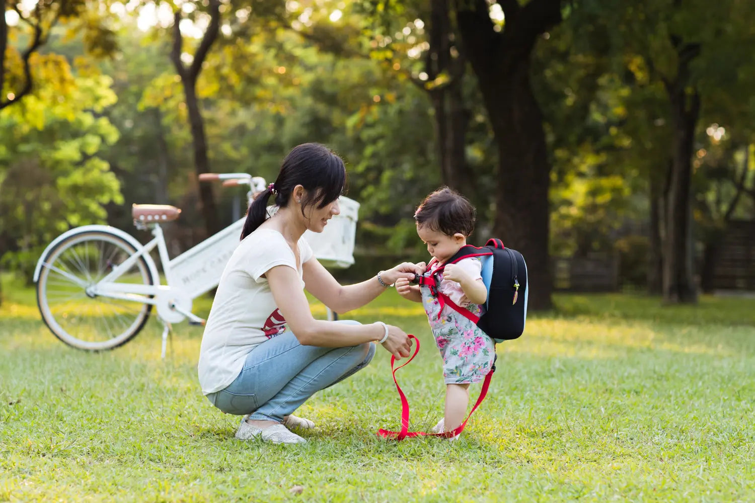 Space Rocket Harness Toddler Backpack - Blue and Red, Safety Harness Toddler Harness BP Dabbawalla   