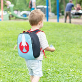 Space Rocket Harness Toddler Backpack - Blue and Red, Safety Harness Toddler Harness BP Dabbawalla   