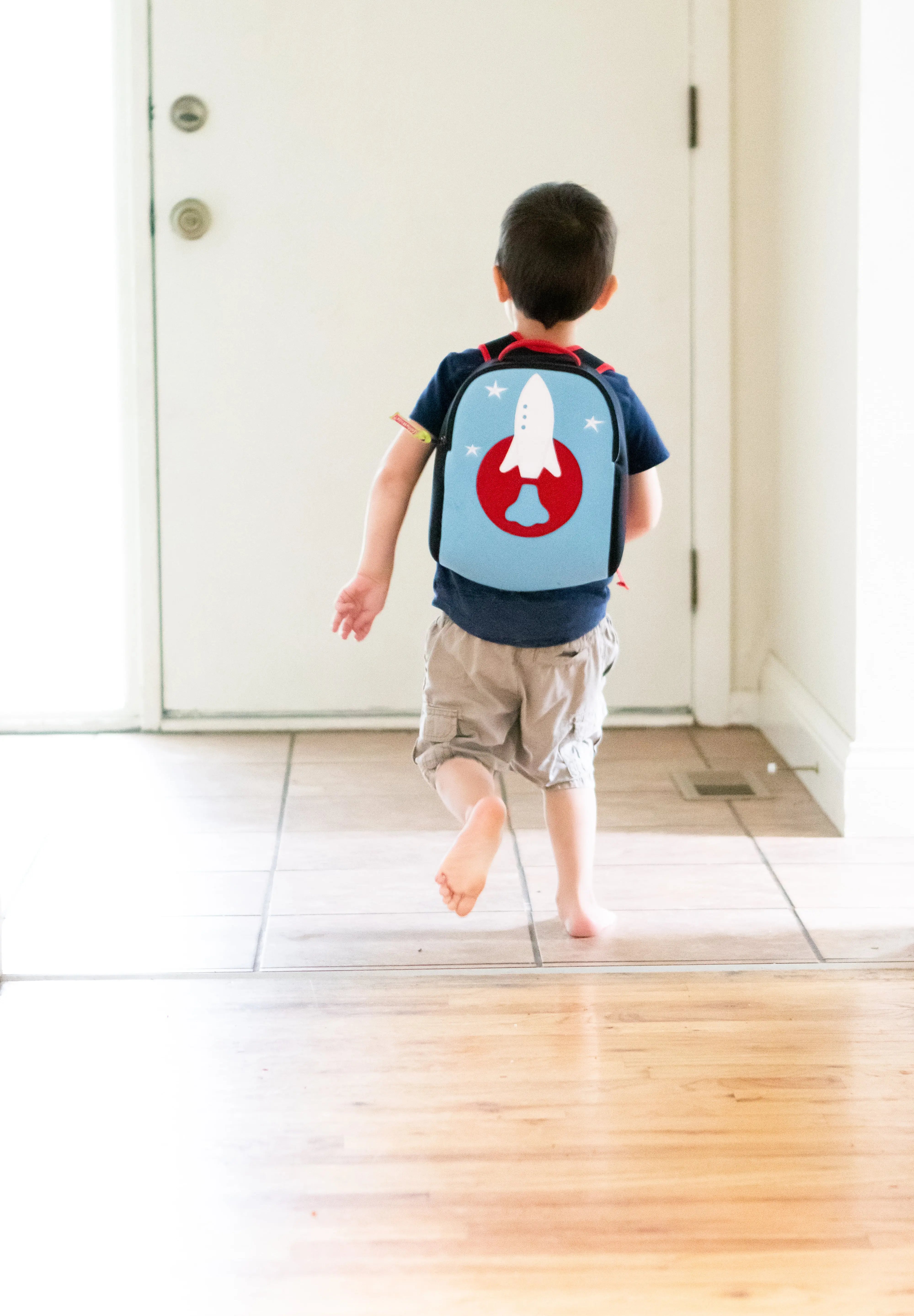 Space Rocket Harness Toddler Backpack - Blue and Red, Safety Harness Toddler Harness BP Dabbawalla   