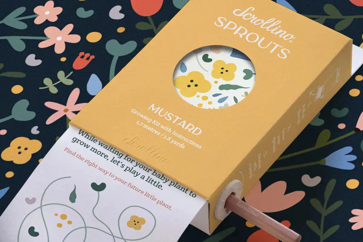 Scrollino Sprouts - Mustard Plant Gardening Kit, Indoor Gardening  Scrollino   