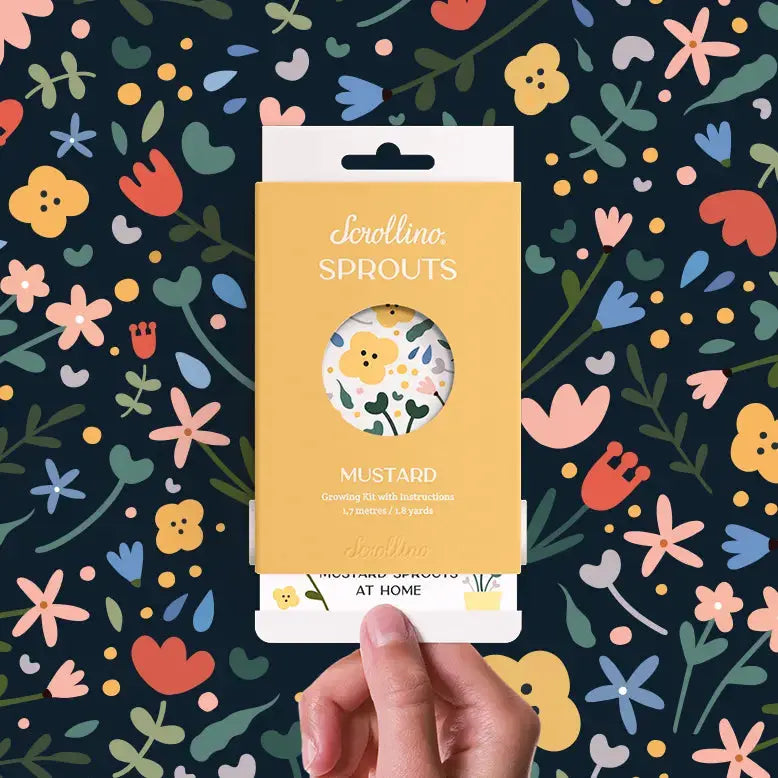 Scrollino Sprouts - Mustard Plant Gardening Kit, Indoor Gardening  Scrollino   