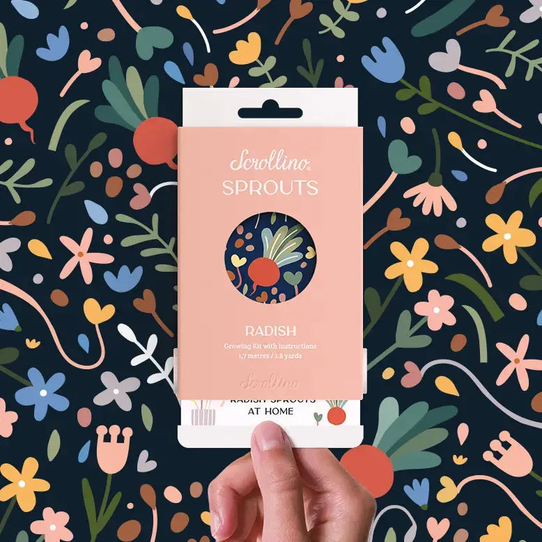 Scrollino Sprouts - Radish Plant Gardening Kit  Scrollino   