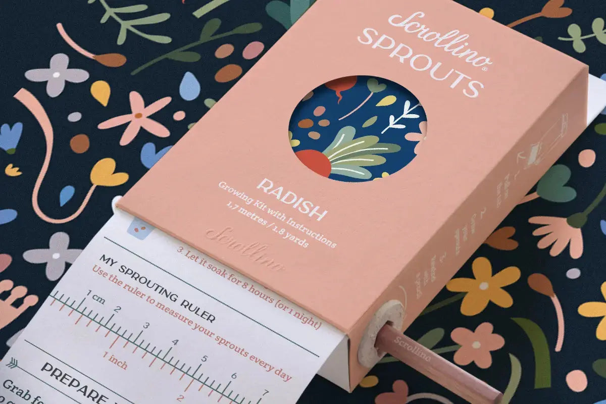 Scrollino Sprouts - Radish Plant Gardening Kit  Scrollino   