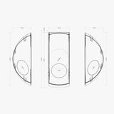 Sfera Waste Bin Gala, 32 Gallon Recycling Bin, Large Capacity, Sustainable Option for Home or Office  Soldi Design   