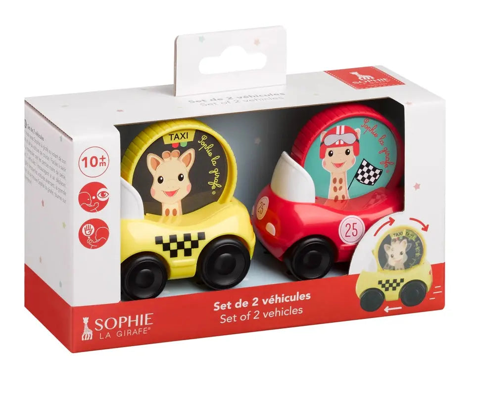 Set of Two Toy Vehicles  Sophie la Girafe   