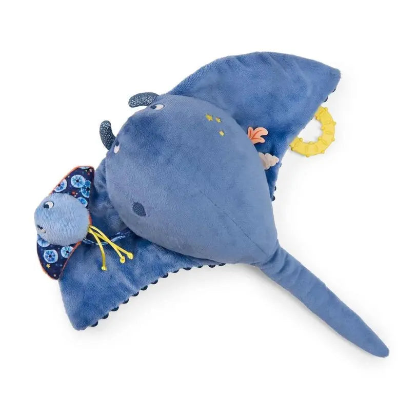 Large Activity Ray Paulie's Adventure - Stuffed & Plush Toy with Mirror, Ding-a-ling, Teething Ring  Speedy Monkey   