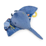 Large Activity Ray Paulie's Adventure - Stuffed & Plush Toy with Mirror, Ding-a-ling, Teething Ring  Speedy Monkey   